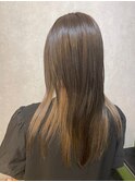 大人女性のうる艶ストレート＋ハイライト#6