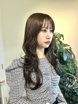アールサロン 名駅(Rr SALON) ざっくりレイヤーカットとオリーブベージュ（人気）