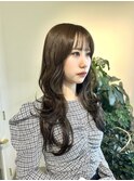 ざっくりレイヤーカットとオリーブベージュ(人気)