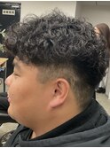 スパイキーショート/ニュアンスパーマ/韓国マッシュ/men's 