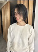 =メンズボブ/スパイキーショート/ブルーブラック/MEN’S HAIR
