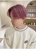 【RYOSUKE】ブリーチカラー_ピンクラベンダー_ツーブロック