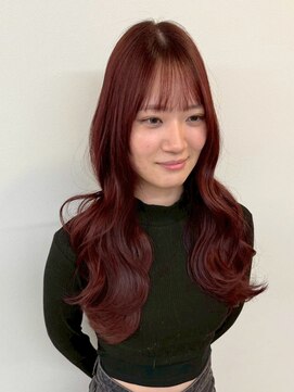 エトレ(etore) ブリーチなしダブルカラー/ブラウンレッド/ロングレイヤー