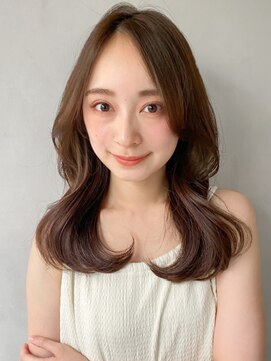 キリ 表参道(kyli) 小顔デジタルパーマココアベージュナチュラルカールセミディ