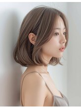 ステアー(stair) 【大人可愛い艶ボブ】ミルクティー×髪質改善