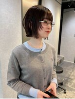 リラス 博多(rilas) 外はねボブ レイヤー イメチェン ワイドバング 髪質改善