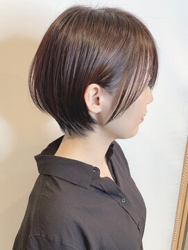 ステアケース ギンザセブン(stair:case ginza7) 大人ナチュラル耳かけショートボブ20代30代40代人気髪型