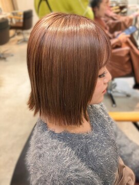 ライズ ヘア ブランド 豊中店(RISE HAIR BRAND) 大人可愛いピンクベージュボブ