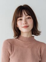 アノ 渋谷(ano)&nbsp;シンプル可愛い外ハネストレートボブヘアー