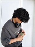メンズのプードルパーマ