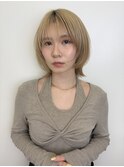 ボブから伸ばし中　ウルフボブ