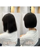 ヘアサロン ドットプラス 町田店(dot. plus) ミルクティーブロンド/ダークブルー/デジタルパーマ/町田