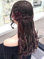 ベルグロー 原宿(BELLEGROW)&nbsp;お花のハーフアップ