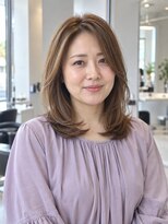 モト 船橋(moto)&nbsp;ミルクティーブラウン内巻きミディアム