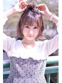 【メイズ東中野・鍛原志行】ボブのハーフお団子アレンジ