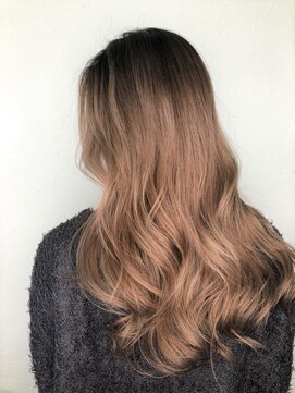 ロア インターナショナル 新宿店(LoA International) ピンクベージュ☆バレイヤージュ