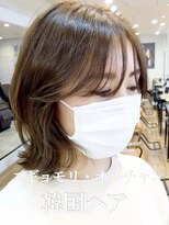 ノラキチジョウジ(NORA KICHIJOJI)&nbsp;#韓国ヘア#おくれ毛#ミルクティーベージュ#エギョモリ#ボブルフ