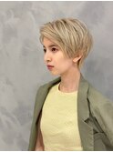 【簡単スタイリングヘア】20代30代ひし形小顔ショート