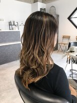 アディクト 綾瀬(ADDICT)&nbsp;【ADDICT_YuuYa】コントラストバレイヤージュ_リッチブラウン