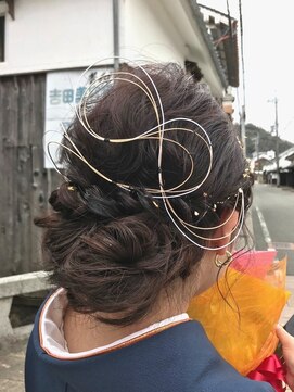 アヤジン Ayajn 着物アレンジヘア　アップスタイル