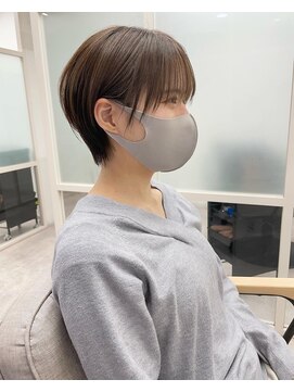 フレーム ヘア ルーム 天王寺駅前店(FRAME hair room) 耳掛けナチュラルマッシュショート