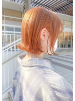 ヴィサージュタイム(VISAGE thyme) ぱっつん外ハネボブ/キャロットオレンジ