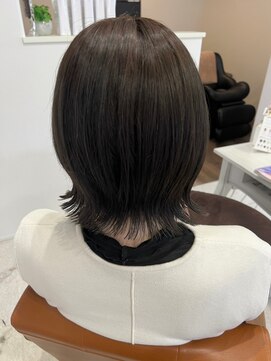 ルポン(Lepont) 蒲郡ヘアカラー/外ハネボブ/ツヤ髪/オリーブアッシュ/髪質改善