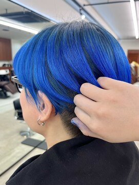 ソソ(soso) アッシュブルー×ブルー