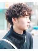 CAF河内 メンズパーマ ハードパーマ マッシュパーマ 大阪 心斎橋