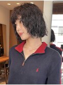 プードルパーマボブパーマショートゆるふわパーマくるくるパーマ