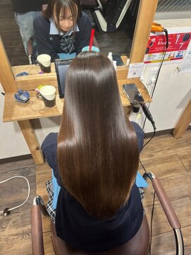 リンクス 久喜(LINKTH) 髪質改善酸性ストレート /黒髪/ネビージュ/小顔/ワンレン