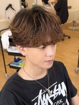 ビカム 名駅(become)&nbsp;【シースルーフェザーショート】メンズカラーニュアンスパーマ