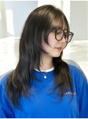 ハッシュカットウルフレイヤー韓国ヘア小顔顔周り10代20代