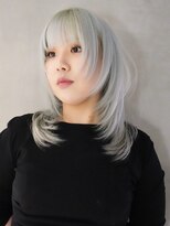 アルバム 渋谷パルコ(ALBUM) ウルフレイヤー顔周りレイヤーおくれ毛ハイトーン_ba553982