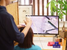 スタジオ オッジ(studio Oggi)の雰囲気（カメラを使用し、頭皮の状態を確認します。）