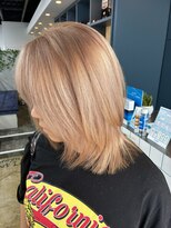 ネイビー(Navy)&nbsp;エフェクトブリーチでハイトーン