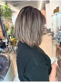 ハイライト ボブ レイヤー ハイトーン ブリーチ 10代20代30代