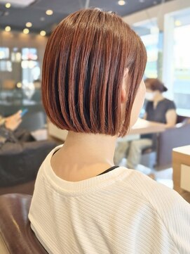 フロア(FLOOR) #ワンレンボブ#白髪ぼかしカラー#金沢文庫FLOOR八木