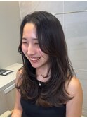 レイヤーカット/韓国/顔周りカット/外苑前