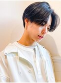 メンズ/センターパート/ニュアンスパーマ/韓国風/渋谷/学割