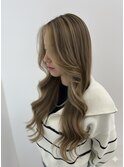 アディクシーカラーハイライトダブアルカラーレイヤーカットボブ