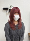 レイヤーカット ブリーチカラー