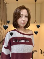 アン アミゥ(Un amiw.)&nbsp;【Un amiw.】Bob layer【北上/髪質改善/艶髪/縮毛矯正】