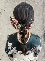 ヘアーデザイン グランツ 平成店(hair design Granz)&nbsp;卒業式の袴着付け&ヘアアレンジ 編みおろし☆