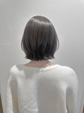 アース 酒田店(HAIR&MAKE EARTH) ボブレイヤーとグレーの組み合わせがオシャレ！