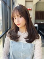 ザ シー 海老名(The C)&nbsp;レイヤーカット、ベージュブラウンカラー