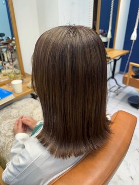ユニ バイ マグ 長野店(Uni.by Mag) 美髪♪髪質改善カラー大人可愛い艶髪ベージュ