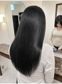 ダブルカラーで作るブルーブラック