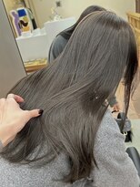 パークレーン アイス イヴェン(park lane ICI yeven) ブリーチなしダブルカラーオリーブグレージュ髪質改善夏カラー