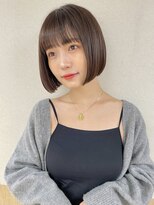 サンド 銀座(sand)&nbsp;シースルーバング×王道切りっぱなしボブ